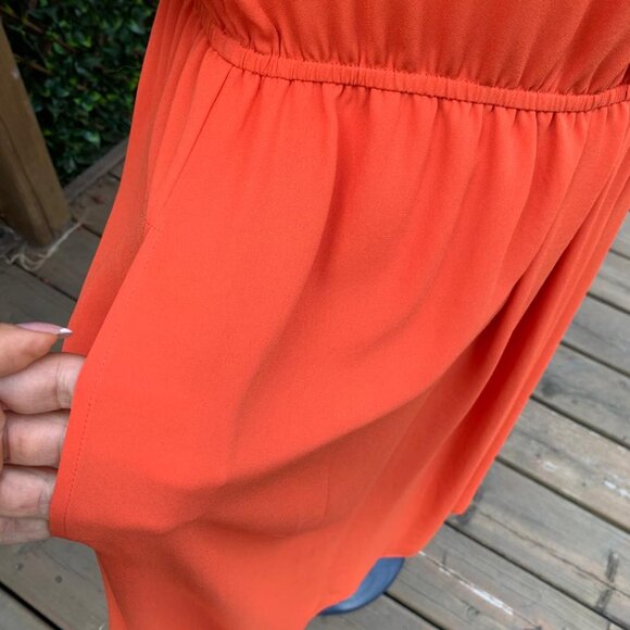 BCBGMaxAzria “Karia” Dress – Size M – Saffron Orange – NWOT – Has Pockets! - Picture 7 of 8